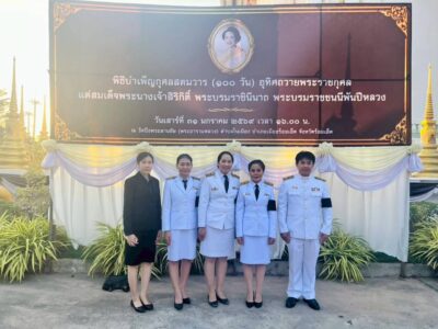 สำนักตรวจเงินแผ่นดินจังหวัดร้อยเอ็ด เข้าร่วมพิธีบำเพ็ญกุศลสตมวาร (100 วัน) อุทิศถวายพระราชกุศลแด่สมเด็จพระนางเจ้าสิริกิต์ พระบรมราชินีนาถ พระบรมราชชนนีพันปีหลวง