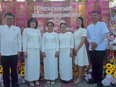 สำนักตรวจเงินแผ่นดินจังหวัดร้อยเอ็ดเข้าร่วมพิธีอัญเชิญพระอุปคุตพระราชทานพิธีเจริญพระพุทธมนต์ถวายพระพรชัยมงคลแด่พระบาทสมเด็จพระเจ้าอยู่หัว สวดเสริมบารมี สืบชะตาเมืองและสมโภชพระอุปคุตพระราชทาน